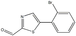 5-(2-bromophenyl)thiazole-2-carbaldehyde Struktur