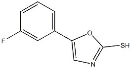 5-(3-FLUOROPHENYL)-1,3-OXAZOLE-2-THIOL Struktur