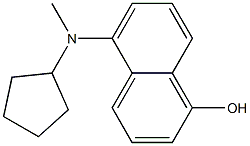 5-(cyclopentylmethylamino)naphthalen-1-ol Struktur