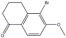 5-bromo-3,4-dihydro-6-methoxynaphthalen-1(2H)-one Struktur