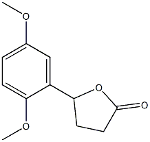 dihydro-5-(2,5-dimethoxyphenyl)furan-2(3H)-one Struktur