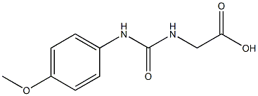 ({[(4-methoxyphenyl)amino]carbonyl}amino)acetic acid Struktur