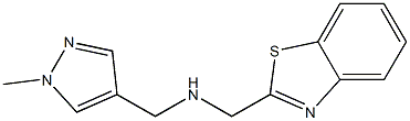 (1,3-benzothiazol-2-ylmethyl)[(1-methyl-1H-pyrazol-4-yl)methyl]amine Struktur