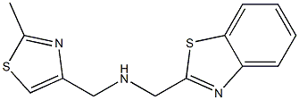 (1,3-benzothiazol-2-ylmethyl)[(2-methyl-1,3-thiazol-4-yl)methyl]amine Struktur