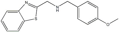 (1,3-benzothiazol-2-ylmethyl)[(4-methoxyphenyl)methyl]amine Struktur