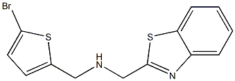 (1,3-benzothiazol-2-ylmethyl)[(5-bromothiophen-2-yl)methyl]amine Struktur