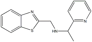 (1,3-benzothiazol-2-ylmethyl)[1-(pyridin-2-yl)ethyl]amine Struktur