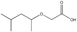 (1,3-dimethylbutoxy)acetic acid Struktur