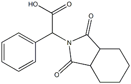 (1,3-dioxooctahydro-2H-isoindol-2-yl)(phenyl)acetic acid Struktur