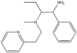 (1-amino-1-phenylbutan-2-yl)(methyl)[2-(pyridin-2-yl)ethyl]amine Struktur