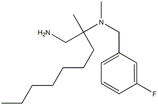 (1-amino-2-methylnonan-2-yl)[(3-fluorophenyl)methyl]methylamine Struktur