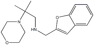 (1-benzofuran-2-ylmethyl)[2-methyl-2-(morpholin-4-yl)propyl]amine Struktur