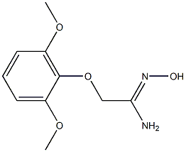 (1Z)-2-(2,6-dimethoxyphenoxy)-N'-hydroxyethanimidamide Struktur