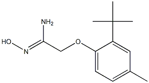 (1Z)-2-(2-tert-butyl-4-methylphenoxy)-N'-hydroxyethanimidamide Struktur