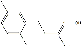 (1Z)-2-[(2,5-dimethylphenyl)thio]-N'-hydroxyethanimidamide Struktur