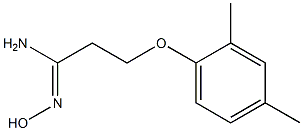 (1Z)-3-(2,4-dimethylphenoxy)-N'-hydroxypropanimidamide Struktur