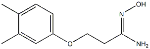 (1Z)-3-(3,4-dimethylphenoxy)-N'-hydroxypropanimidamide Struktur