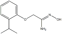 (1Z)-N'-hydroxy-2-(2-isopropylphenoxy)ethanimidamide Struktur