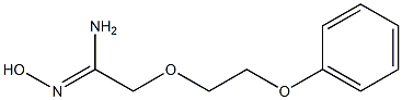 (1Z)-N'-hydroxy-2-(2-phenoxyethoxy)ethanimidamide Struktur