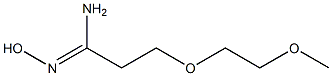 (1Z)-N'-hydroxy-3-(2-methoxyethoxy)propanimidamide Struktur