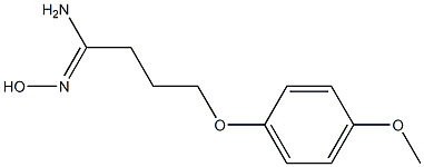 (1Z)-N'-hydroxy-4-(4-methoxyphenoxy)butanimidamide Struktur