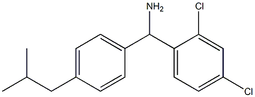 (2,4-dichlorophenyl)[4-(2-methylpropyl)phenyl]methanamine Struktur