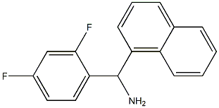 (2,4-difluorophenyl)(naphthalen-1-yl)methanamine Struktur