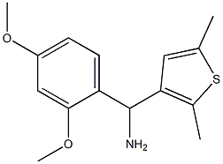 (2,4-dimethoxyphenyl)(2,5-dimethylthiophen-3-yl)methanamine Struktur