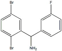 (2,5-dibromophenyl)(3-fluorophenyl)methanamine Struktur