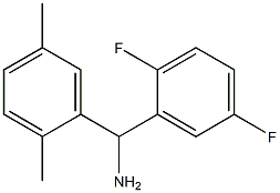 (2,5-difluorophenyl)(2,5-dimethylphenyl)methanamine Struktur