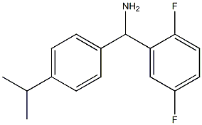 (2,5-difluorophenyl)[4-(propan-2-yl)phenyl]methanamine Struktur