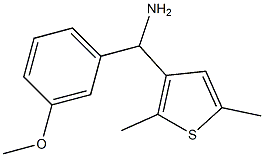 (2,5-dimethylthiophen-3-yl)(3-methoxyphenyl)methanamine Struktur