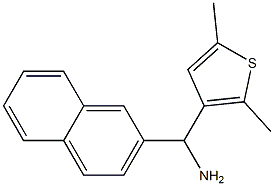 (2,5-dimethylthiophen-3-yl)(naphthalen-2-yl)methanamine Struktur