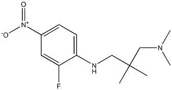 (2-{[(2-fluoro-4-nitrophenyl)amino]methyl}-2-methylpropyl)dimethylamine Struktur