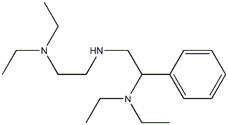 (2-{[2-(diethylamino)ethyl]amino}-1-phenylethyl)diethylamine Struktur