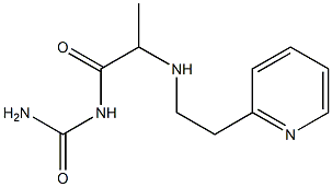 (2-{[2-(pyridin-2-yl)ethyl]amino}propanoyl)urea Struktur