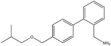 (2-{4-[(2-methylpropoxy)methyl]phenyl}phenyl)methanamine Struktur