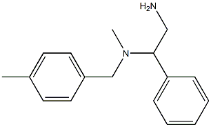 (2-amino-1-phenylethyl)(methyl)[(4-methylphenyl)methyl]amine Struktur