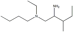 (2-amino-3-methylpentyl)(butyl)ethylamine Struktur