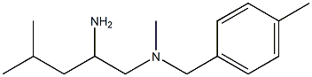 (2-amino-4-methylpentyl)(methyl)[(4-methylphenyl)methyl]amine Struktur