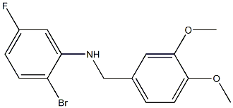 (2-bromo-5-fluorophenyl)(3,4-dimethoxyphenyl)methylamine Struktur