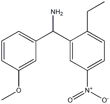 (2-ethyl-5-nitrophenyl)(3-methoxyphenyl)methanamine Struktur