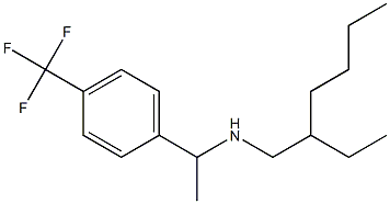 (2-ethylhexyl)({1-[4-(trifluoromethyl)phenyl]ethyl})amine Struktur