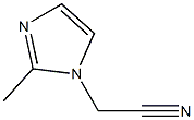 (2-methyl-1H-imidazol-1-yl)acetonitrile Struktur