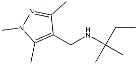 (2-methylbutan-2-yl)[(1,3,5-trimethyl-1H-pyrazol-4-yl)methyl]amine Struktur