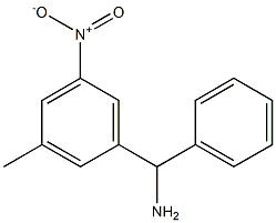 (3-methyl-5-nitrophenyl)(phenyl)methanamine Struktur