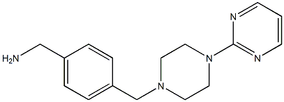 (4-{[4-(pyrimidin-2-yl)piperazin-1-yl]methyl}phenyl)methanamine Struktur