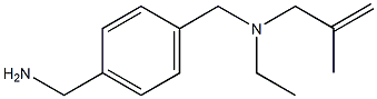 (4-{[ethyl(2-methylprop-2-en-1-yl)amino]methyl}phenyl)methanamine Struktur