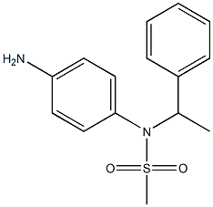 (4-aminophenyl)-N-(1-phenylethyl)methanesulfonamide Struktur