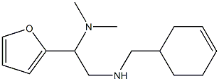 (cyclohex-3-en-1-ylmethyl)[2-(dimethylamino)-2-(furan-2-yl)ethyl]amine Struktur